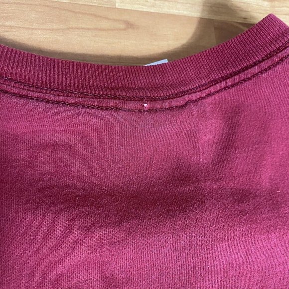 Vintage T-Shirt Sailboat Fruit Of The‎ Looms Sewn Embroidered Red Mens Size XL - Picture 9 of 10